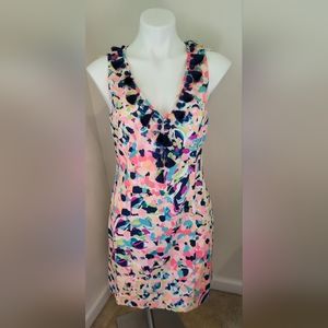 Lilly Pulitzer Cabrey Shift Pina Colada Dress size 4